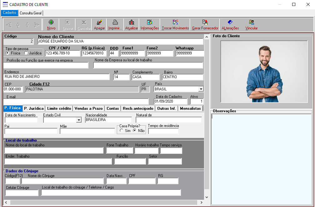 Cadastro de Clientes